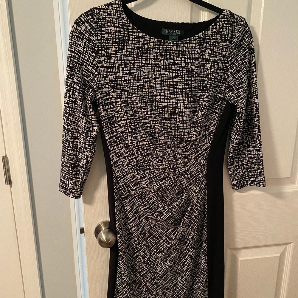 Ralph Lauren black and white dress size 6